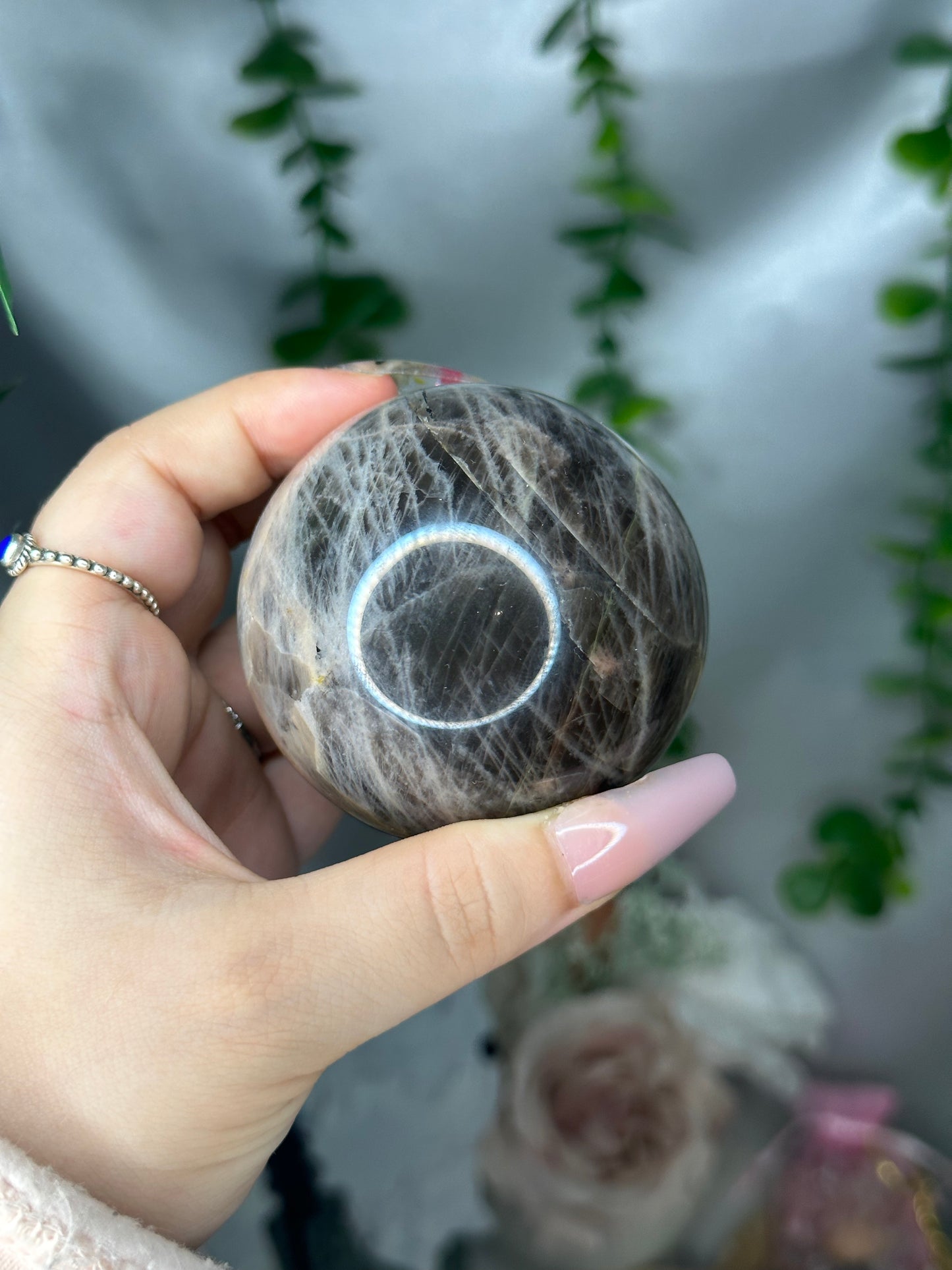 Black Moonstone Sphere