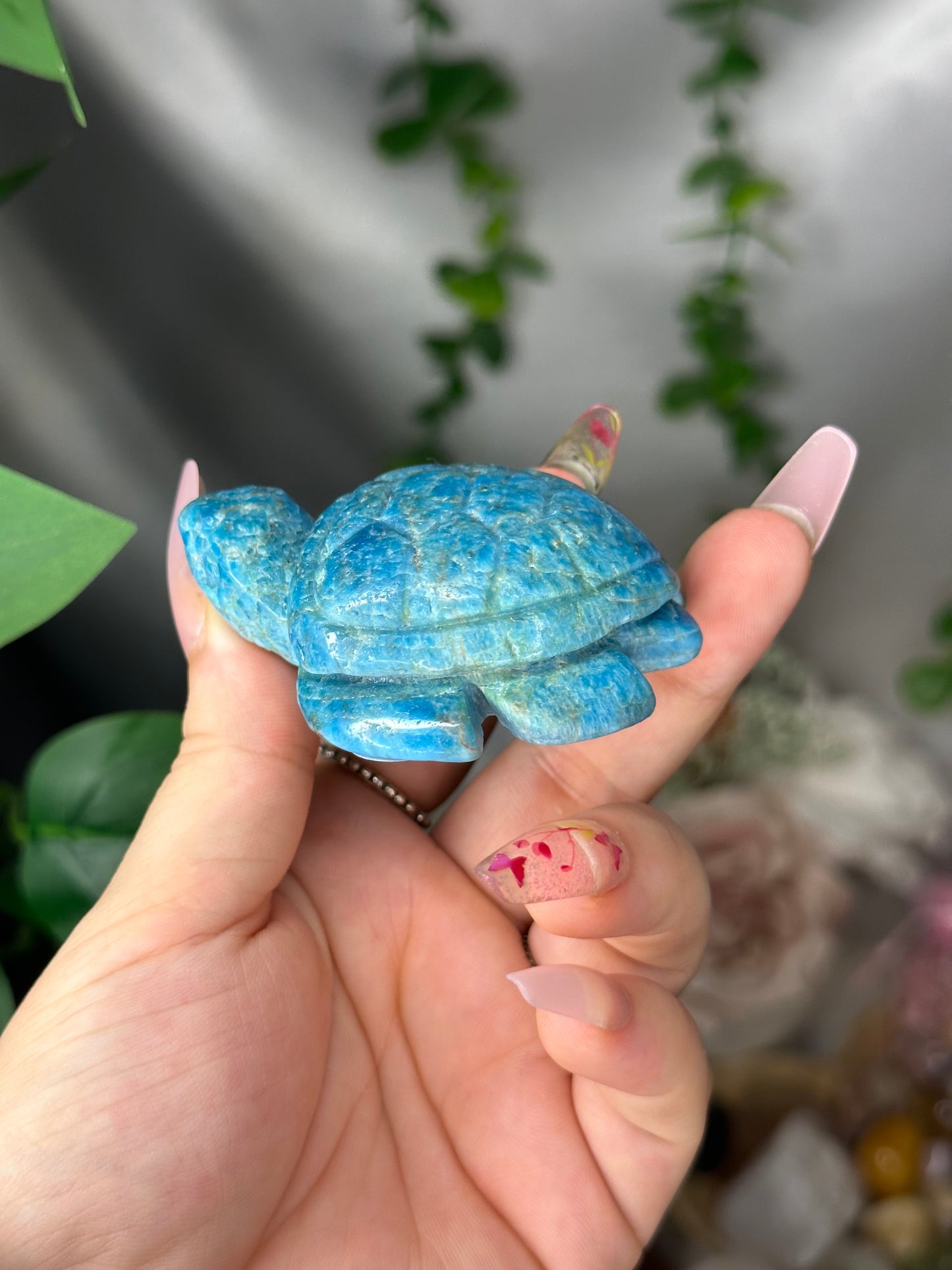 Blue Apatite Sea Turtle