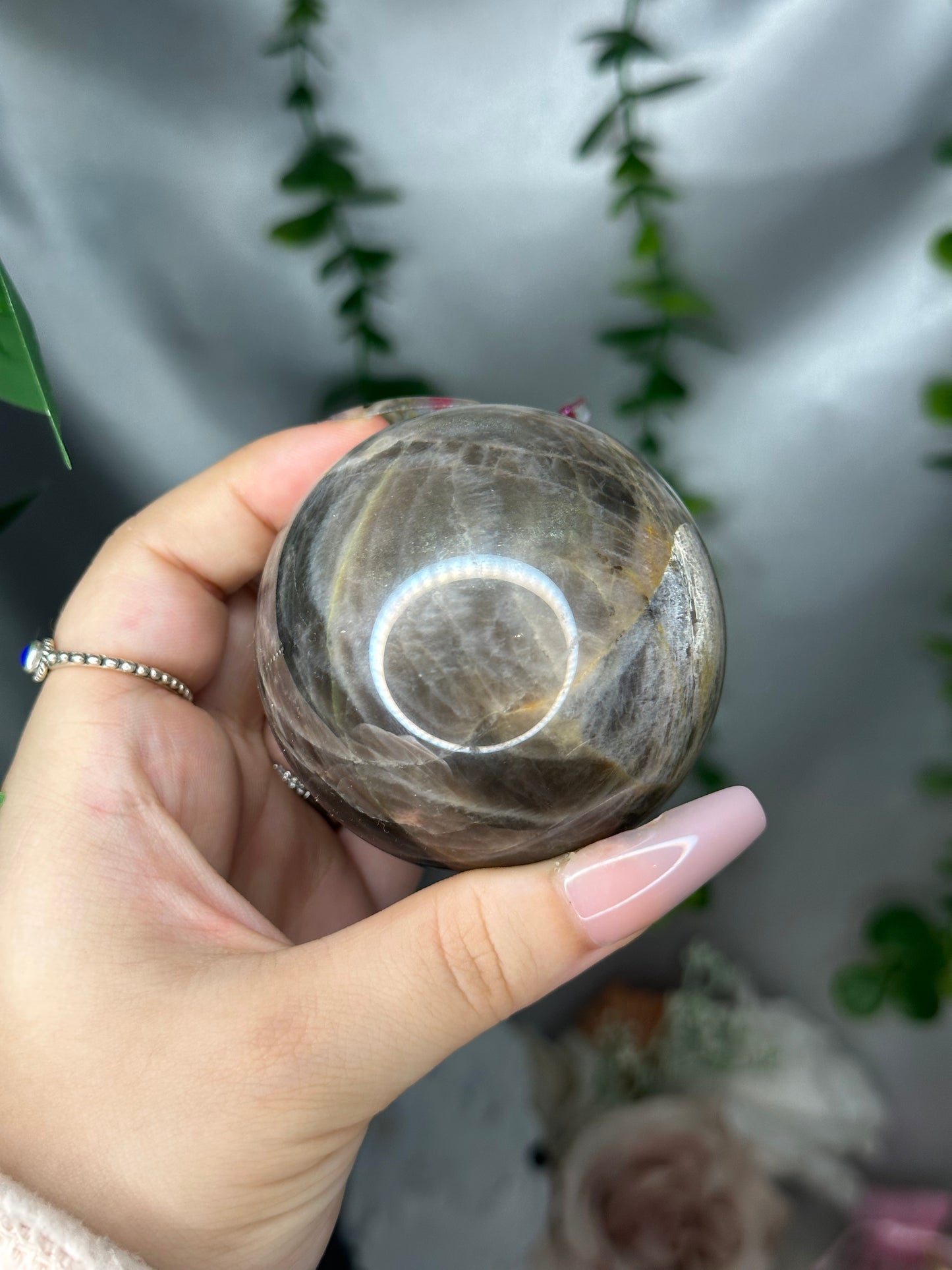 Black Moonstone Sphere