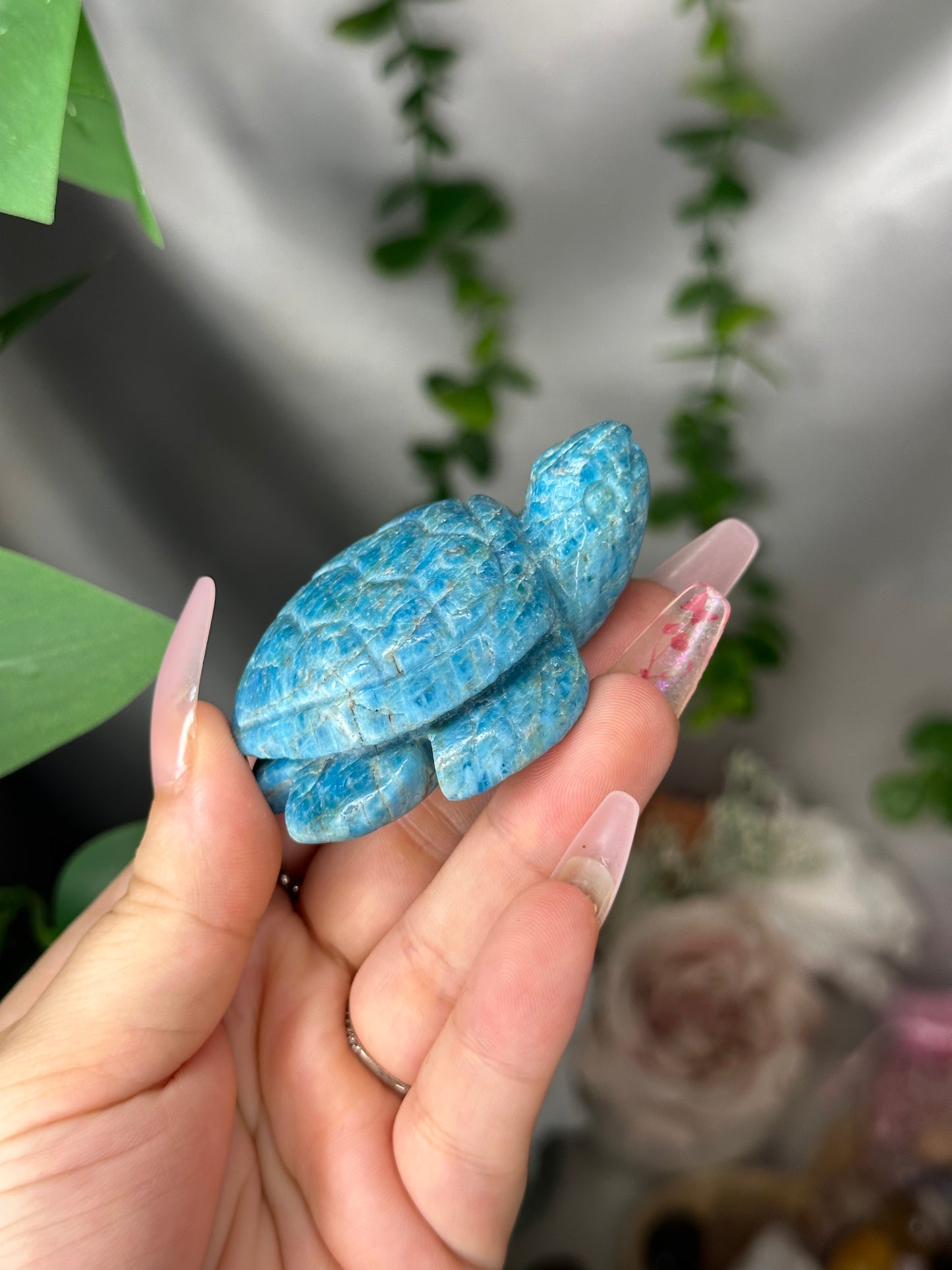 Blue Apatite Sea Turtle