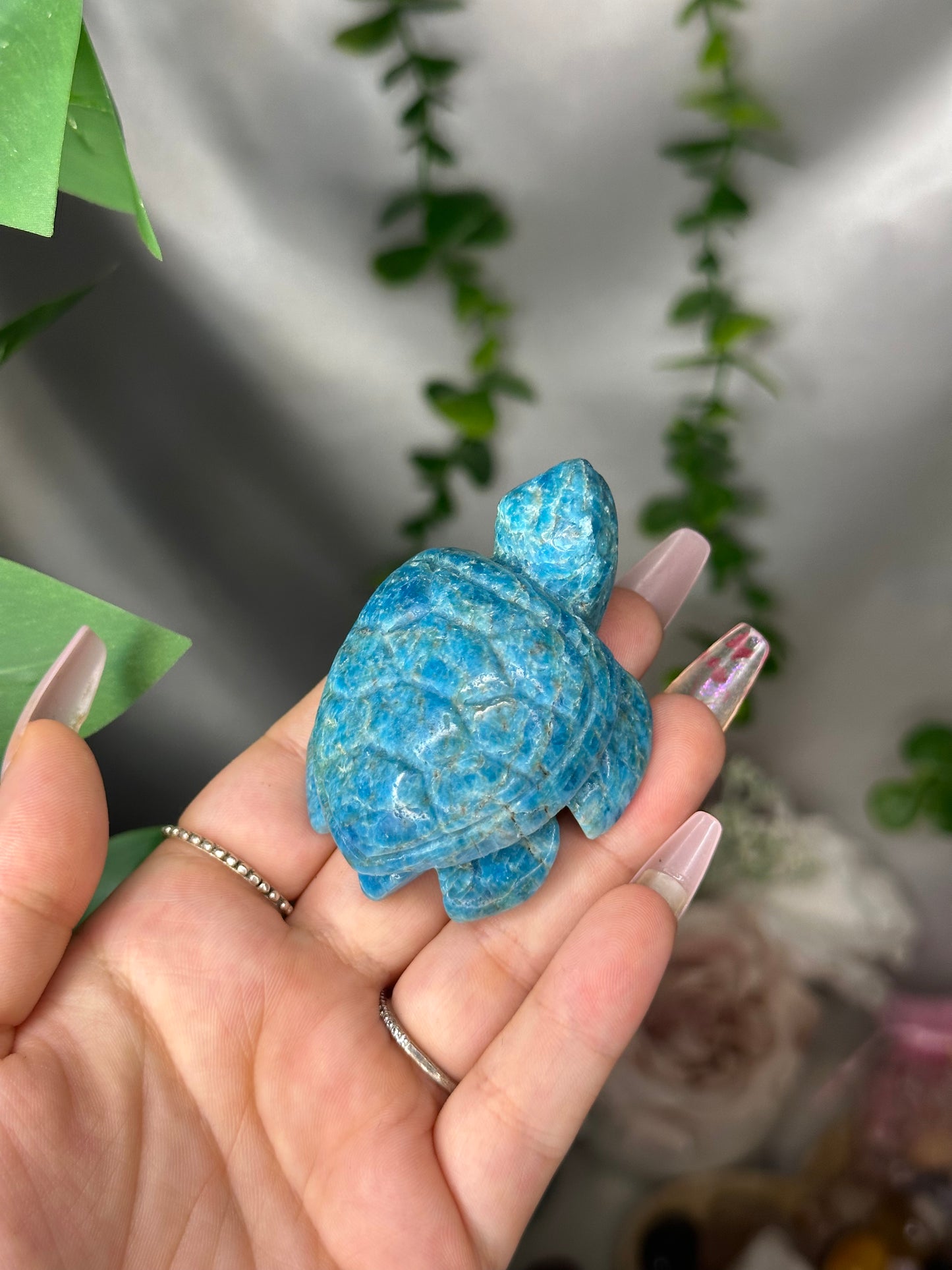 Blue Apatite Sea Turtle