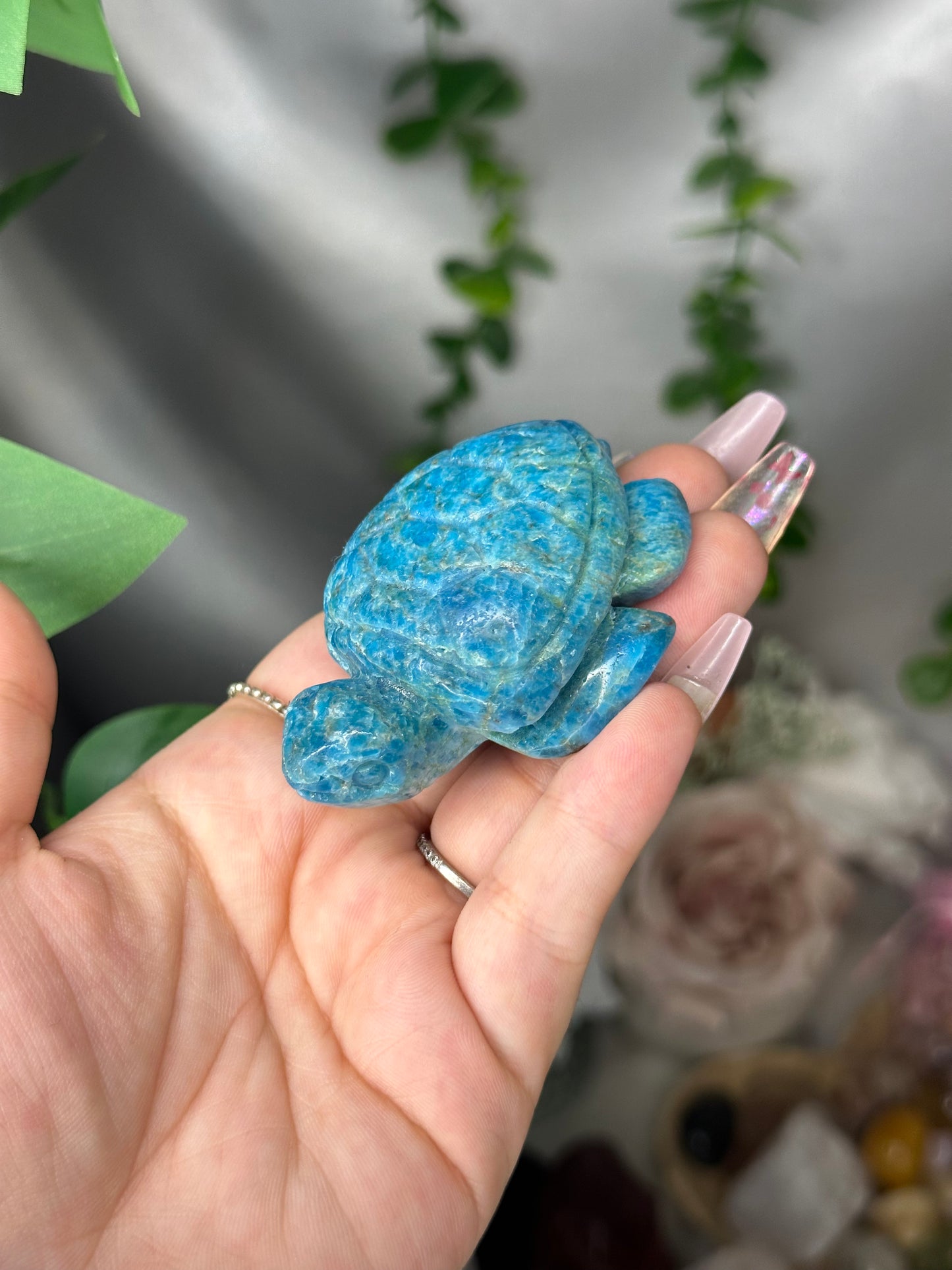 Blue Apatite Sea Turtle