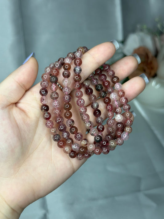 Strawberry Quartz Bracelet