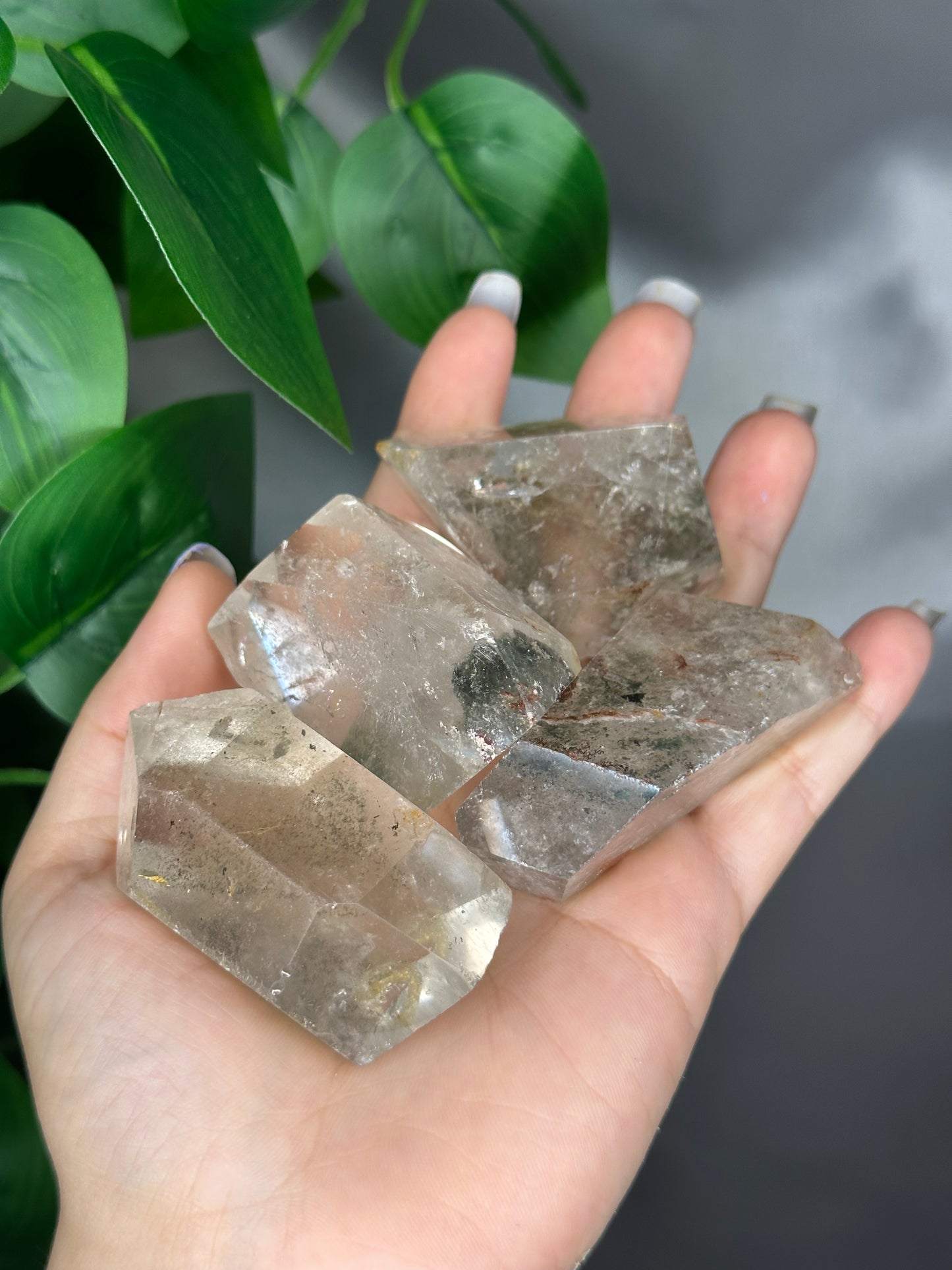 Semi Polished Garden Quartz Chunks