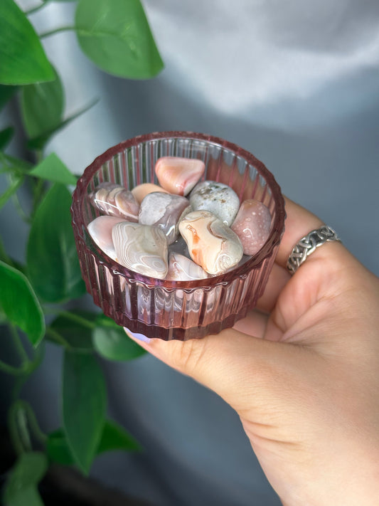 Pink Botswana Agate Tumble