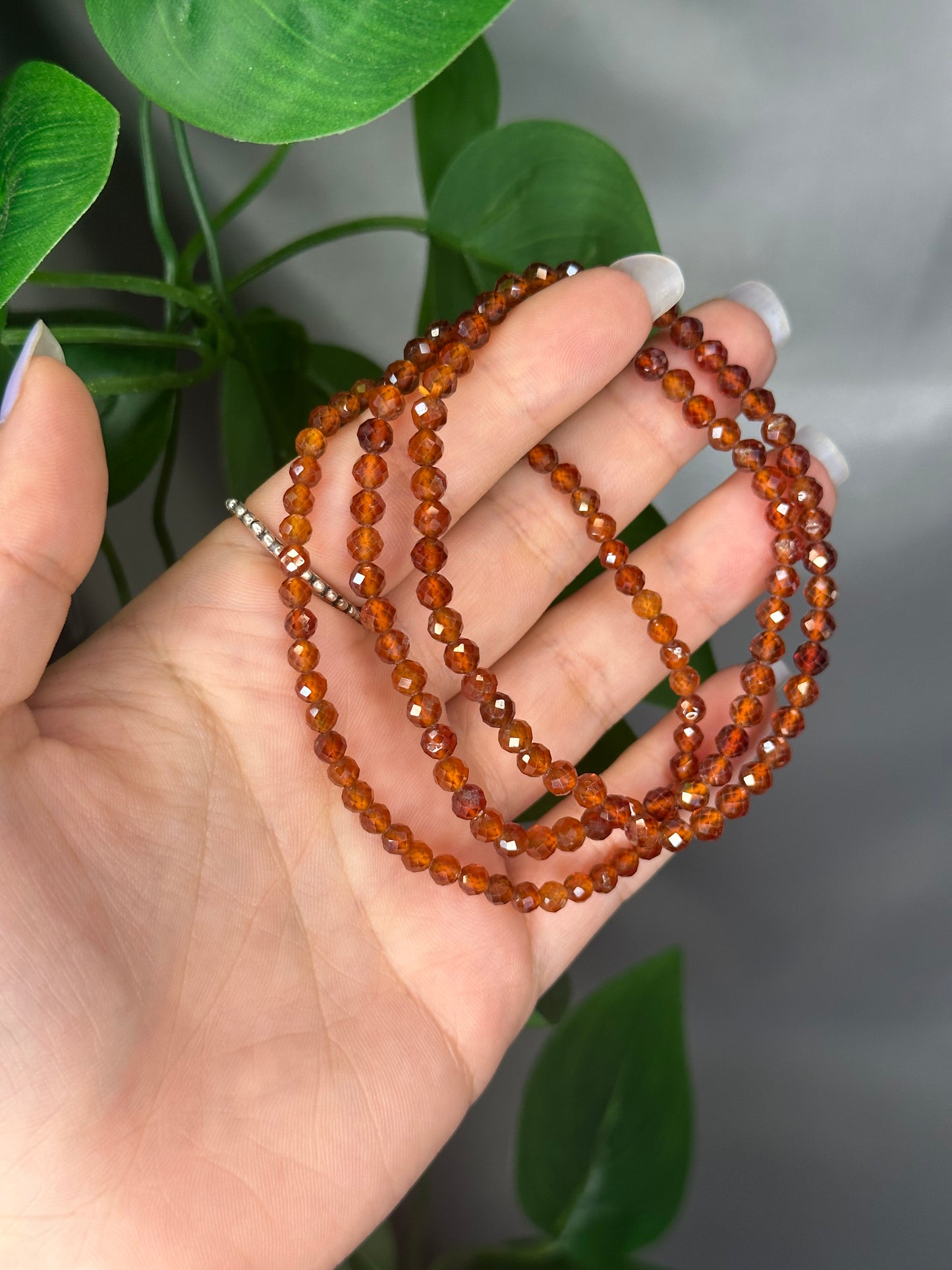 Faceted Hessonite Bracelet