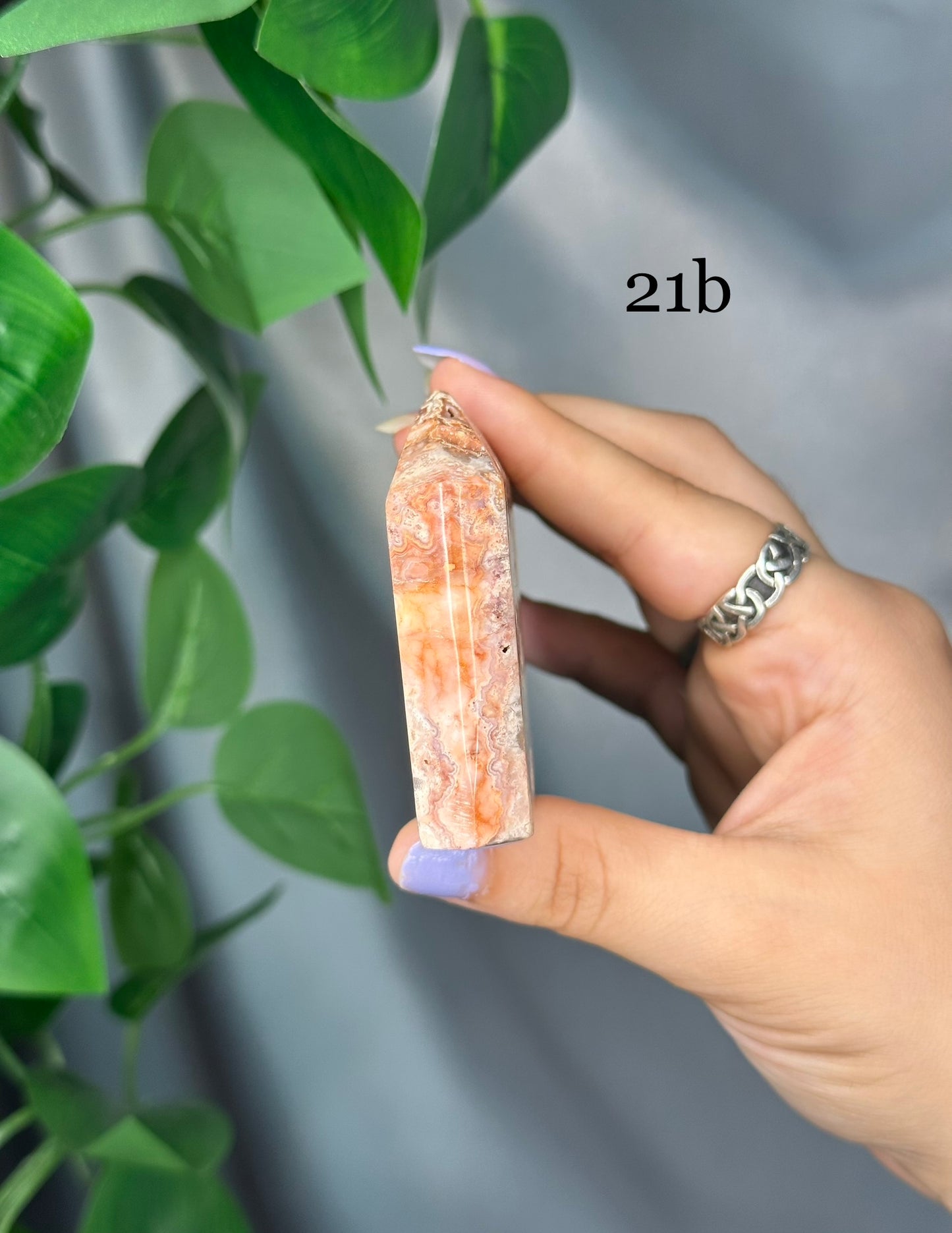 Pink Lace Agate Domino Towers: You Choose!