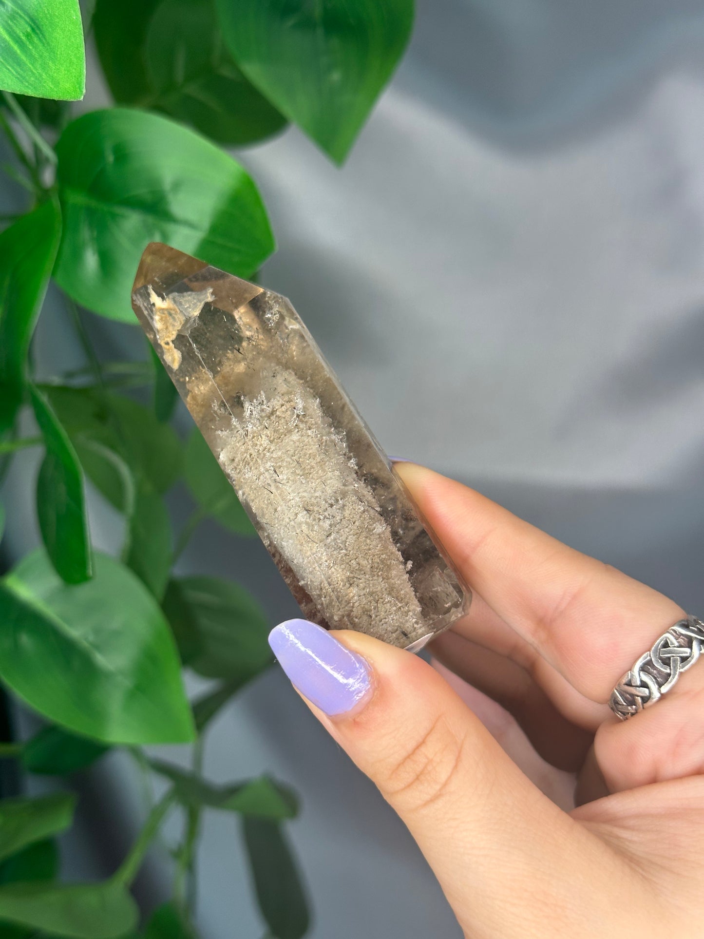 Rutile Included Garden Quartz Tower