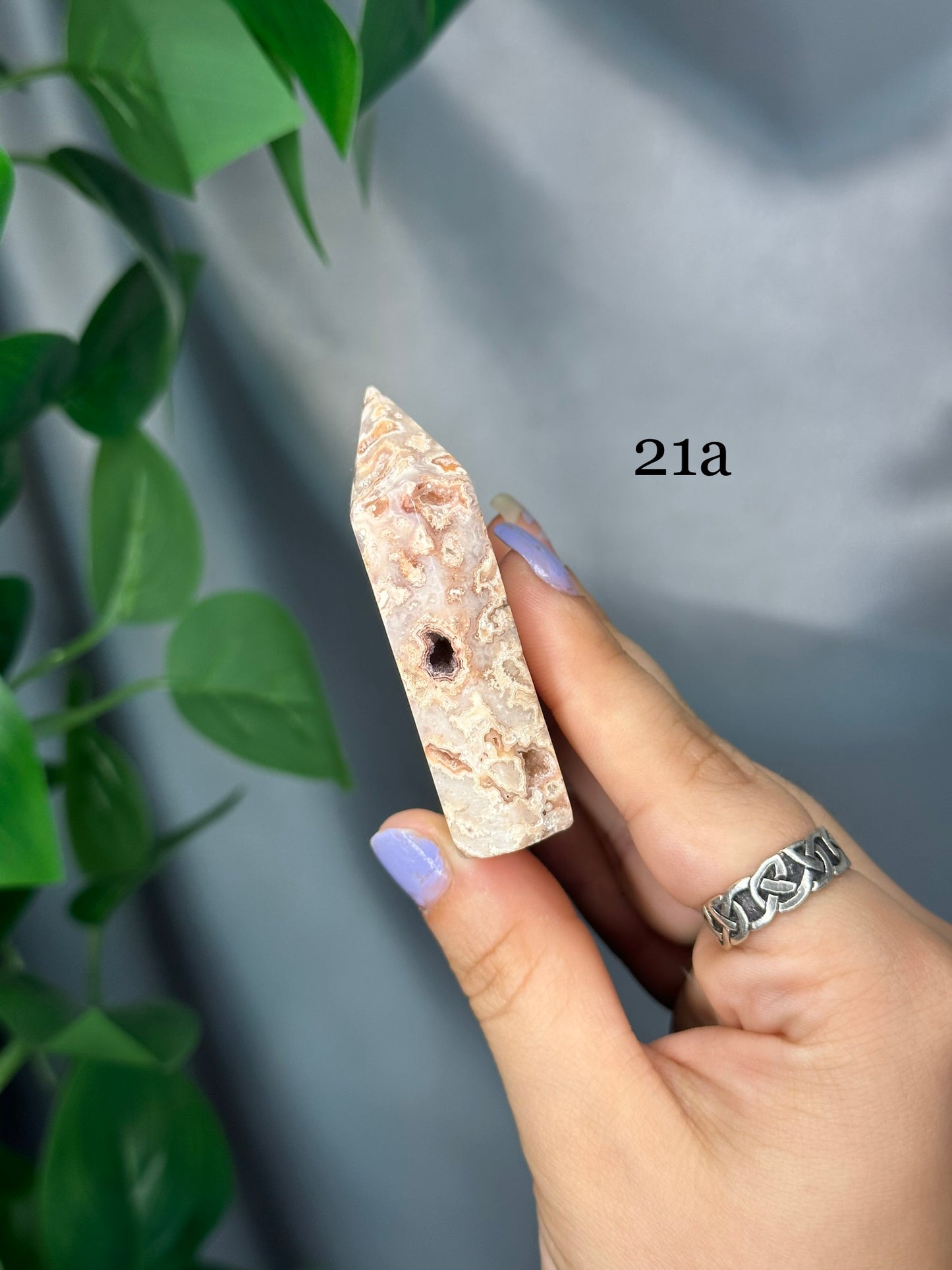 Pink Lace Agate Domino Towers: You Choose!