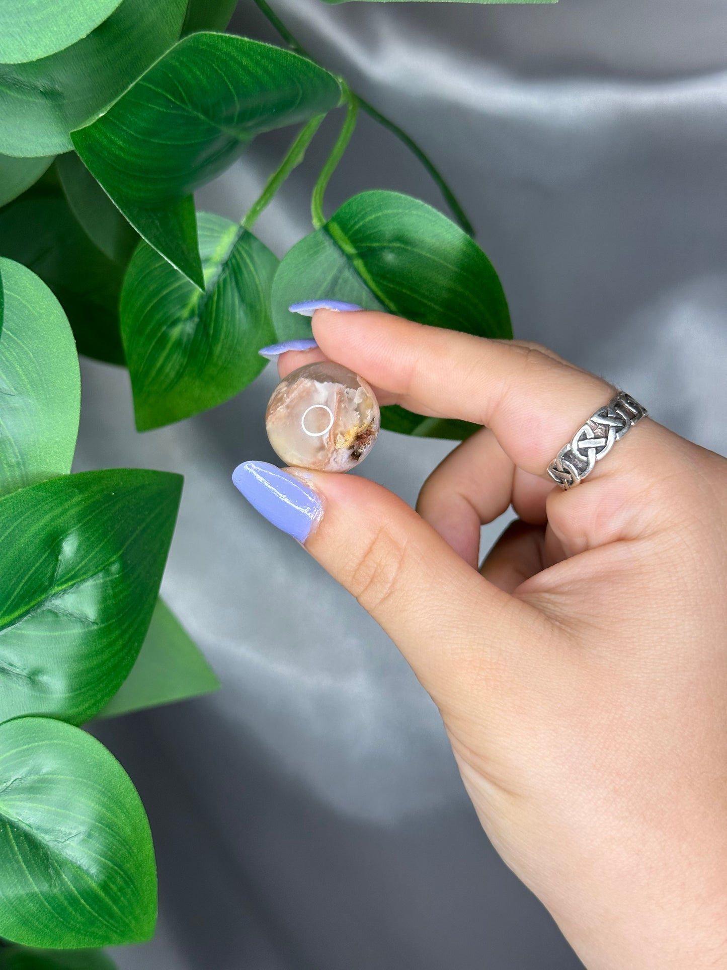 Flower Agate Spheres