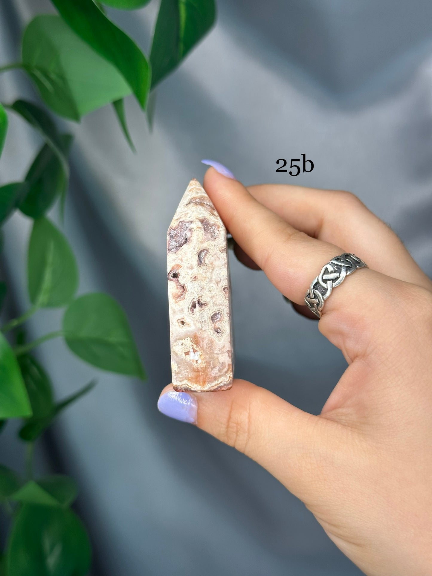 Pink Lace Agate Domino Towers: You Choose!