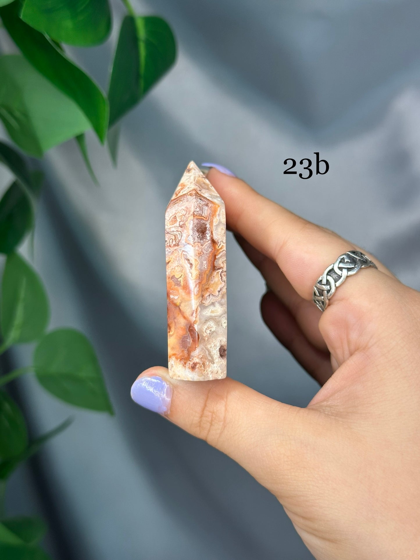 Pink Lace Agate Domino Towers: You Choose!