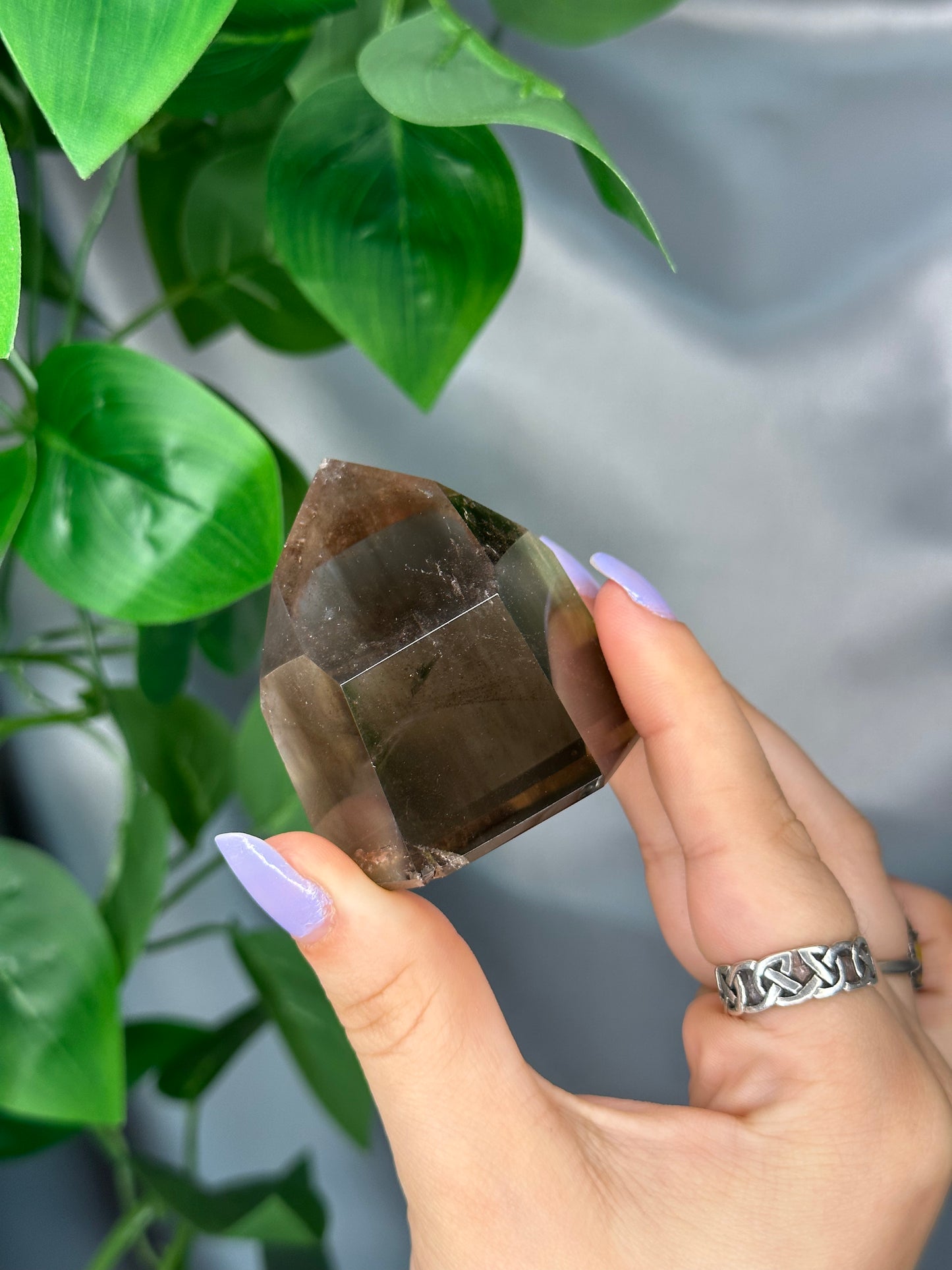 Chunky Smoky Quartz Tower