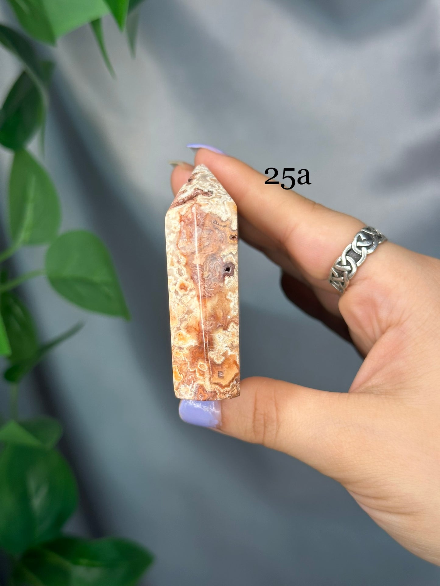 Pink Lace Agate Domino Towers: You Choose!