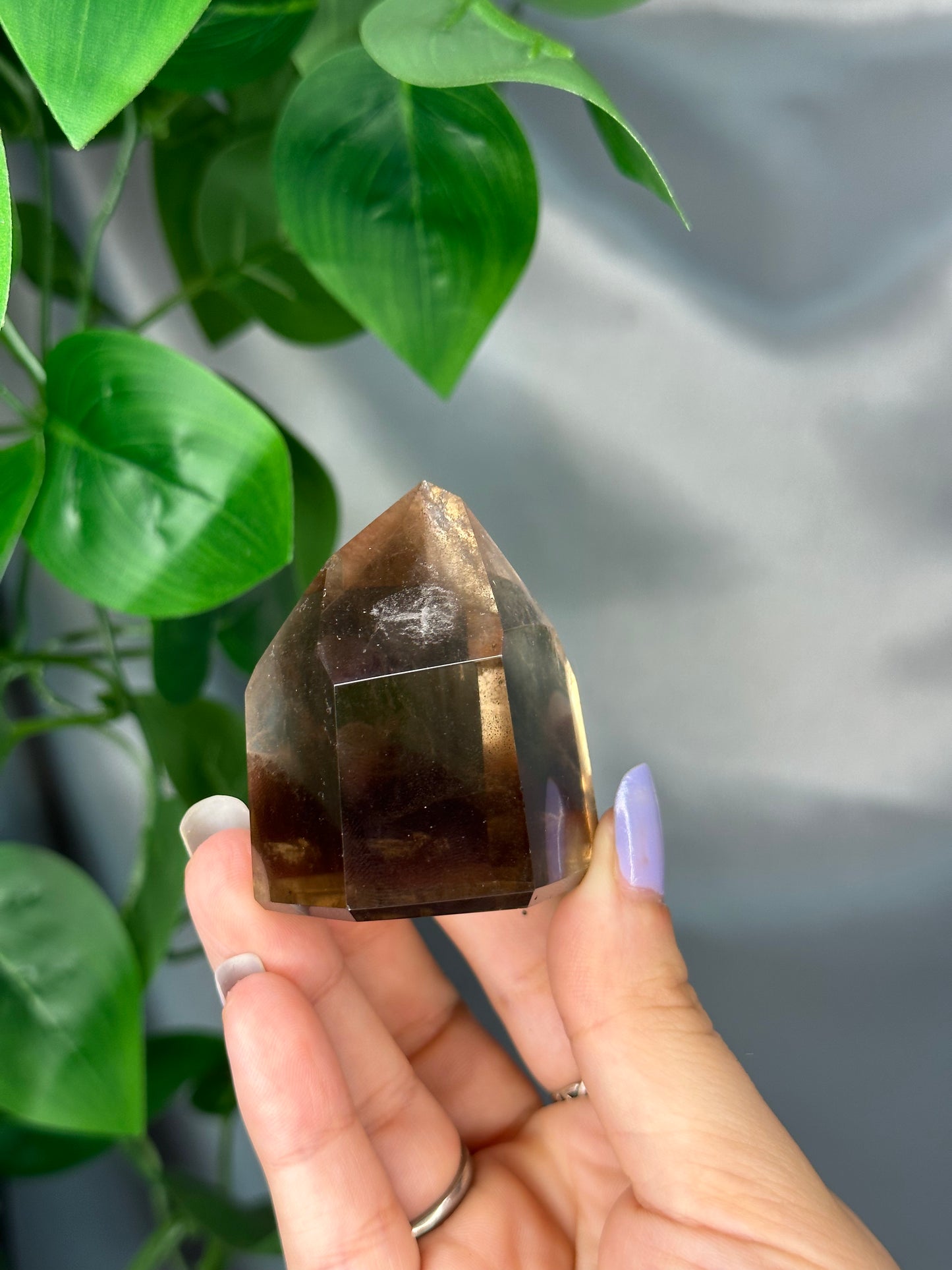 Chunky Smoky Quartz Tower