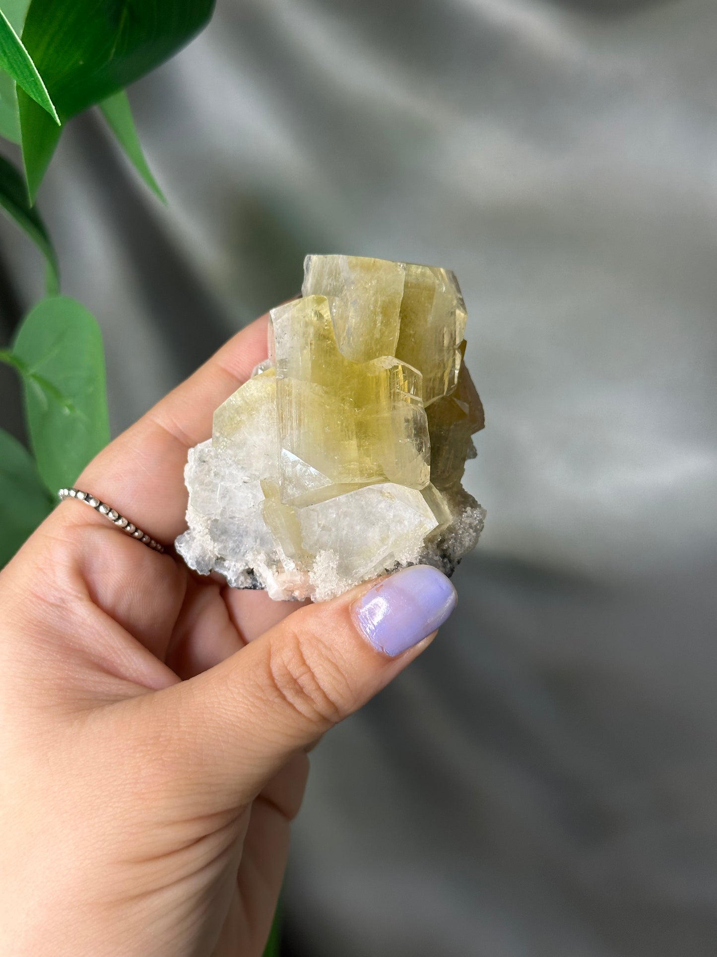 Green Cubic Apophyllite on Chalcedony