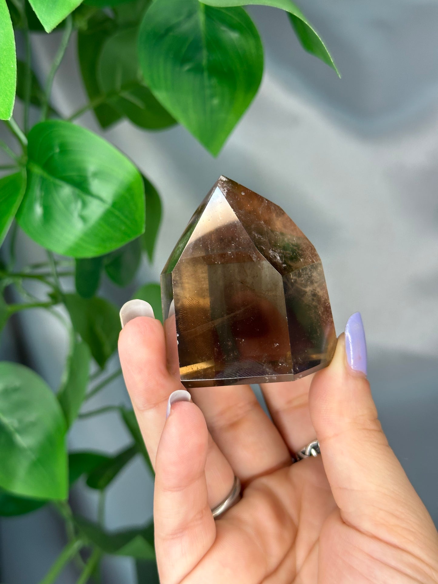 Chunky Smoky Quartz Tower