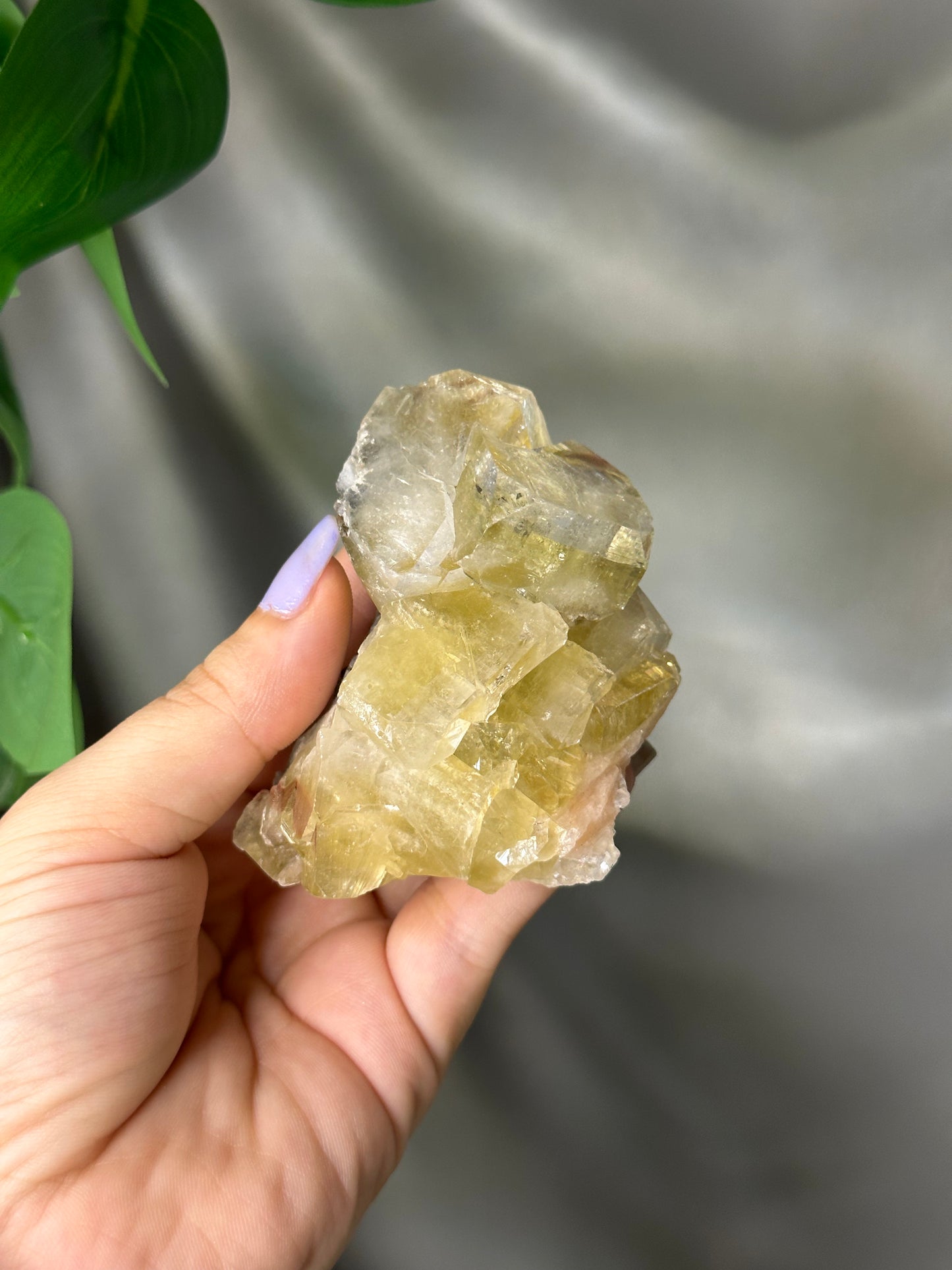 Green Cubic Apophyllite Cluster with Peach Stilbite