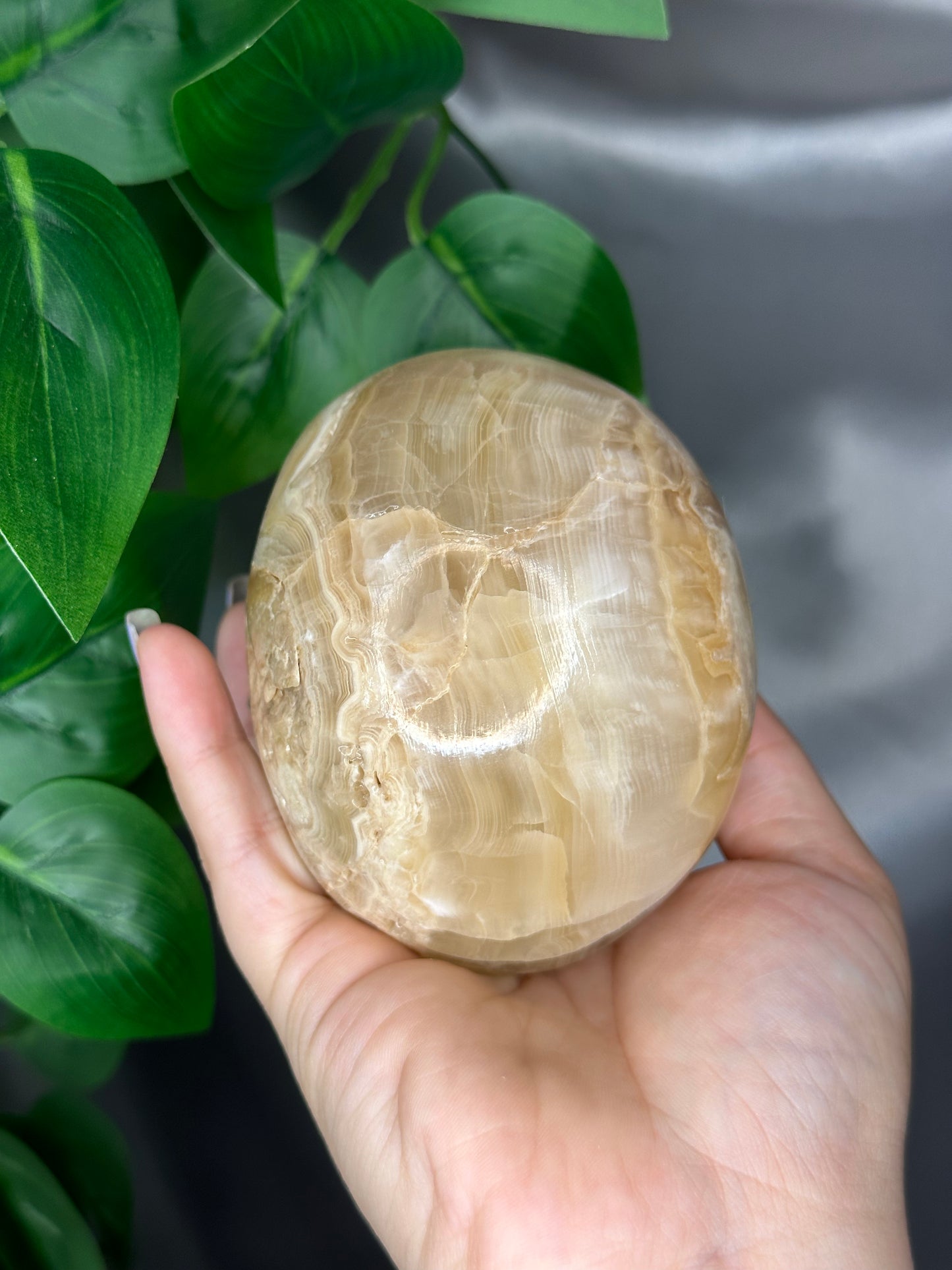 Ivory Banded Onyx Skull