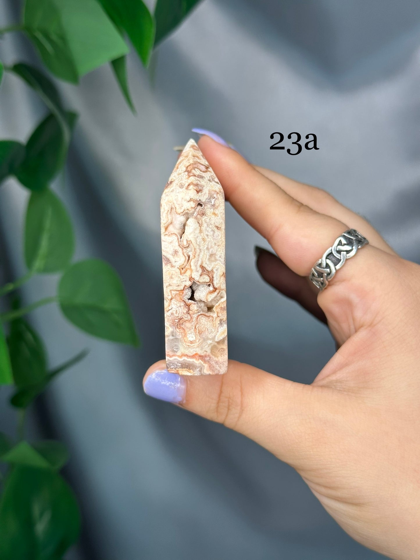 Pink Lace Agate Domino Towers: You Choose!