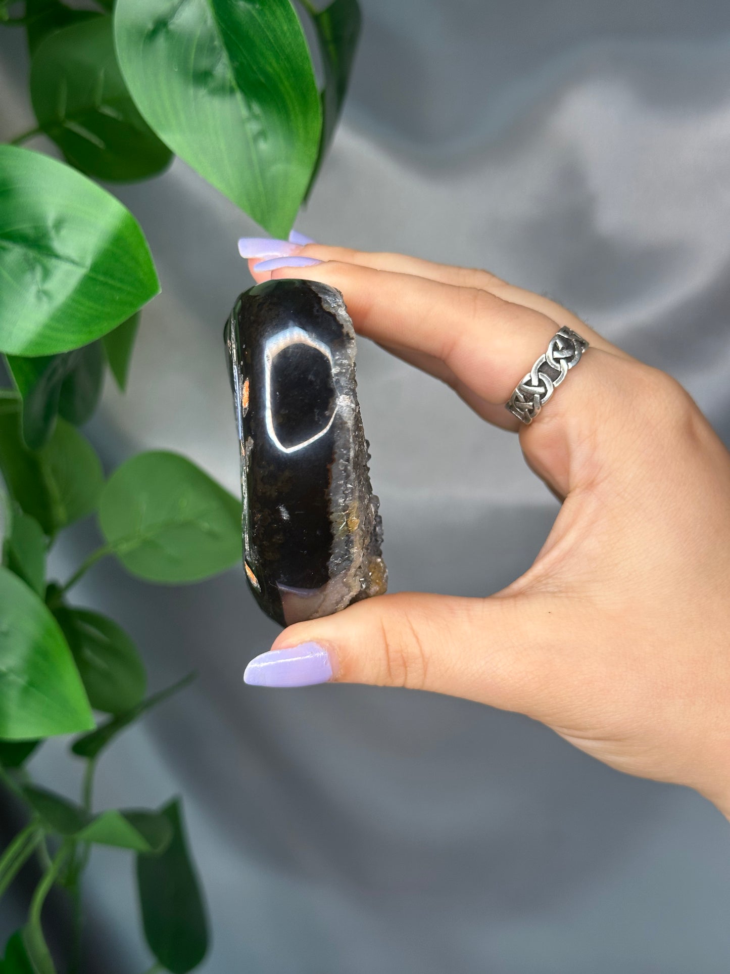 Druzy Agate Heart