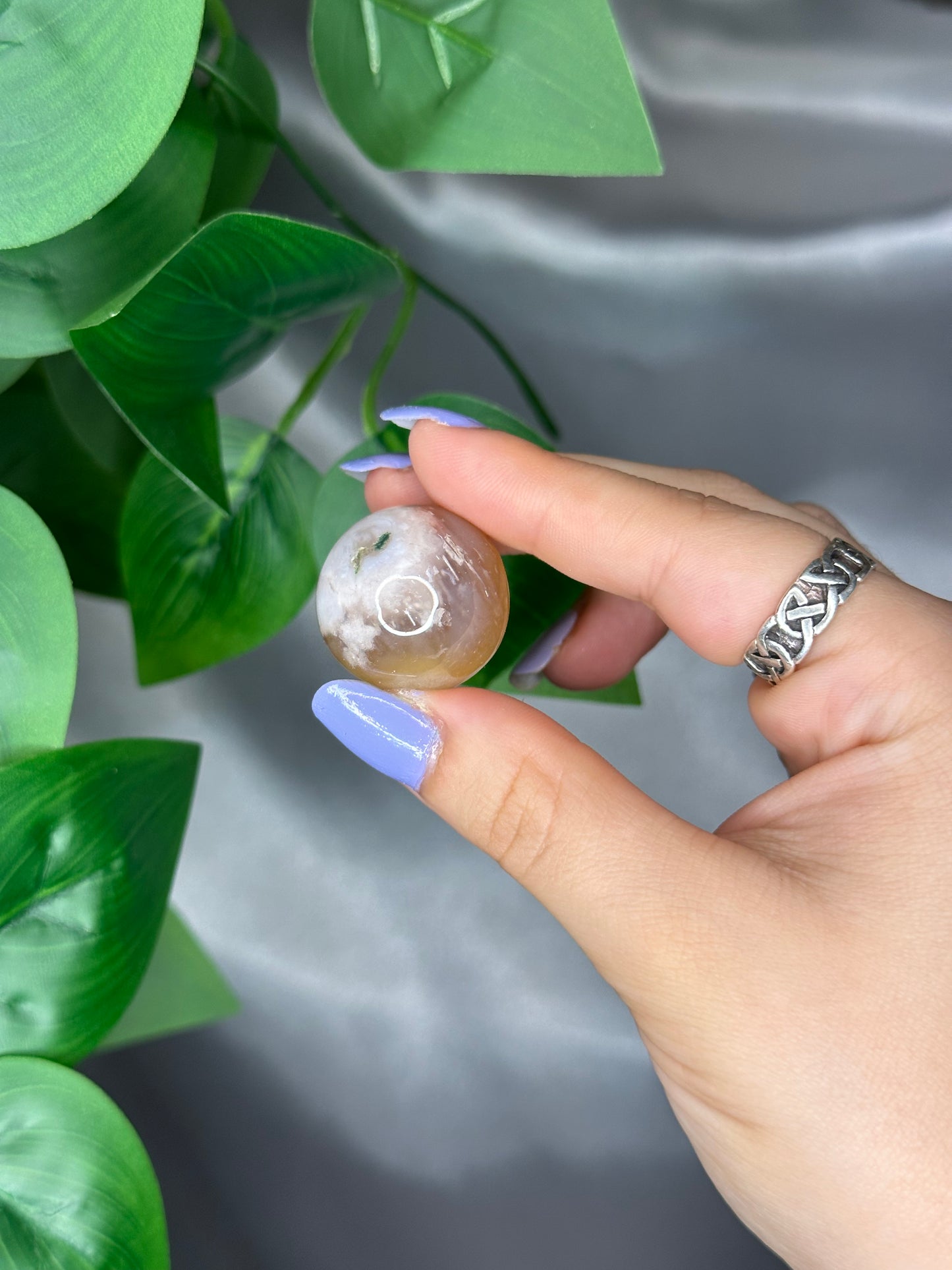 Flower Agate Spheres